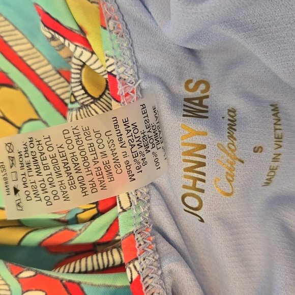 Johnny Was Helouise One Piece Skirt Ruched Swimsuit Small - Picture 7 of 8